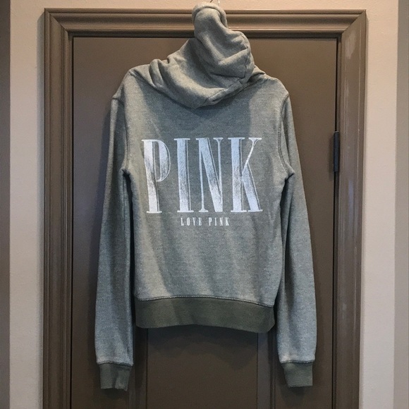 COPY - PINK sage zip up drawstring hoodie, excellent condition adult XS - Picture 1 of 6